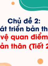 Chủ đề 2Bảo vệ quan điểm của bản thân (Tiết 2)
